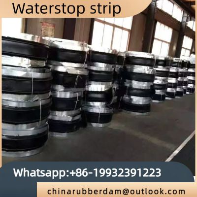 Customized steel edge rubber waterstop for construction joints, waterproof expansion joints, and back mounted waterstop that expands when encountering water