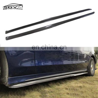 W205 C63 Carbon Fiber PSM Style Side Skirts For Mercedes Benz W205 C63 Sport Edition Side Bumper Extensions