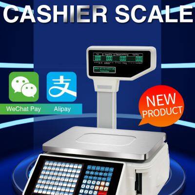 6kg 15kg 30kg WiFi POS Cash Register Retail Weighing Scales with Printer