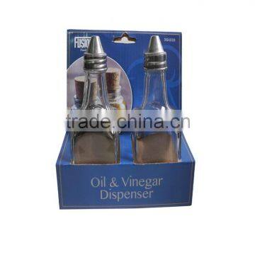 Oil and Vinegar Dispenser, Glass Olive Oil Dispenser Bottle