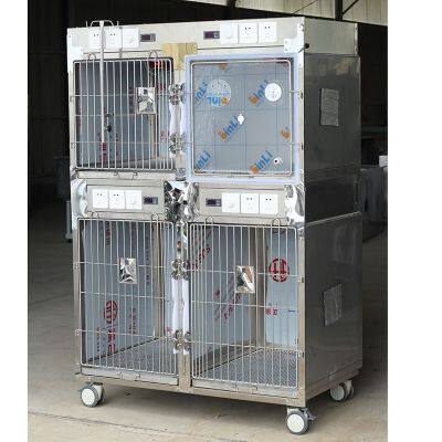 Pet Hospital Boarding Cage for Cats and Dogs, Made of Stainless Steel. photo-3