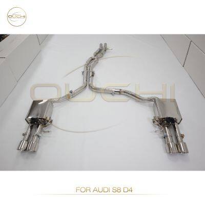 304 Stainless Steel Cat-Back Exhaust System for Audi S5 B9/Audi S6 S7 C8/S8 D4/SQ5 High Performance Exhaust Electronic Valve With Tips photo-3