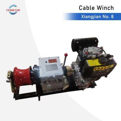Xiangjian No.8 Electric Cable Winch With Remote Control & Overload Protection