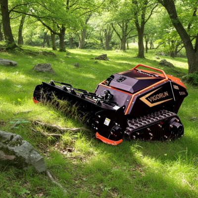 Remote Lawn Mower Petrol Lawn Mower Tracked Robot Lawn Mower Electric Start Mode Lawn Machine Vigorun Mower