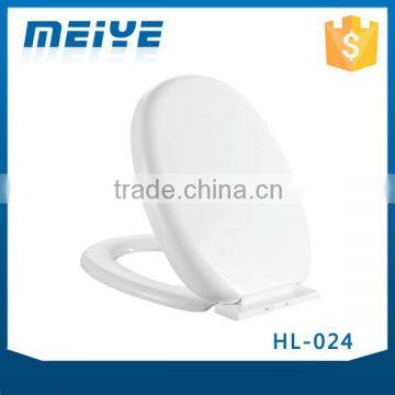 HL-024 MEIYE PP 435*353*58mm Round Soft-closing Toilet Seat Cover Ramp Down Toilet Lid