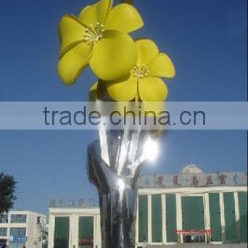 Latest finished modern garden sculpture beautiful flower sculpture