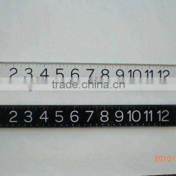 Plastic letter stencil ruler