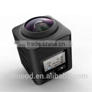 2016 New Arrival Cube 360 Action Camera 360 Degree Panorama 360 X190 F2.0 Lens Camera Quality Choice