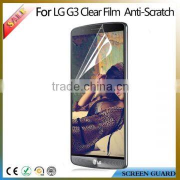 High definition mobile phone screen protector/guard/film for LG G3
