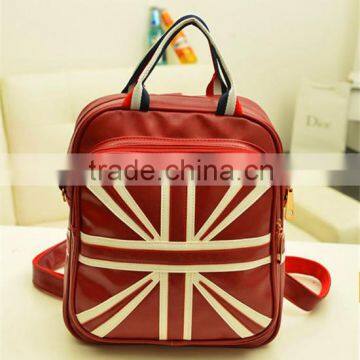 European vintage school bags and backpacks for girl flag backpack