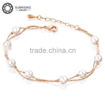 Hot selling yellow rose gold plated bracelet jewelry