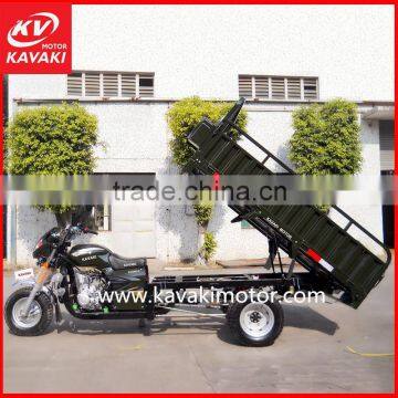 Army Green 5.0-12 Tires 250cc Zongshen Engine Gasoline Five Wheel Motor Tricycle
