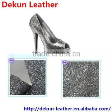 Hot selling glitter fabric for shoe , cheap glitter wallpaper