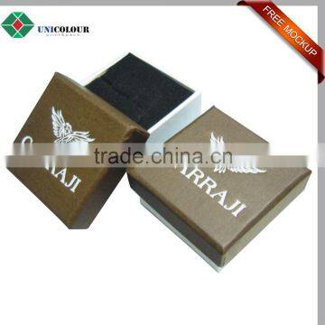 Custom logo printed recycled cardboard jewelry boxes