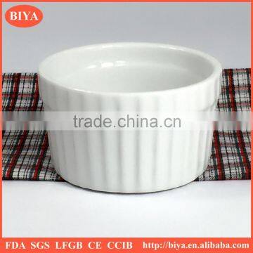 cake cup 2016 new ceramic bowl with stripe design,flat bottom bowl ceramic soup bowl