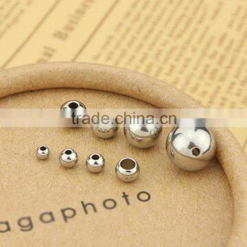 S814 Wholsale stainless steel spacer ball beads, jewelry making stainless steel round beads                        
                                                Quality Choice