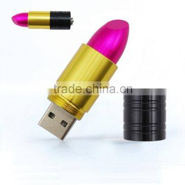 Lipstick USB flash drive memory stick