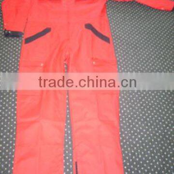 Mens Heavy weight poly Cotton Twill coveralls Workwear industrial reflective
