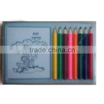 PVC Box Stationery Set With Color Pencils and Colouring Sheets