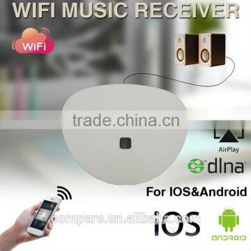 wifi audio adapter to normal speaker-airmusic wifi audio receiver DLNA AirPlay Qplay wireless streaming music audio amplifier