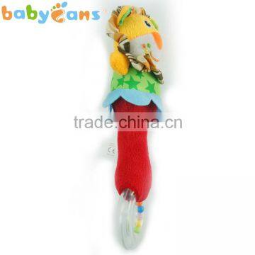 Babyfans Plush Stuffed Lovely Shape Hand Bell Baby Toys With Rattle Teether Toy For Kids photo-3