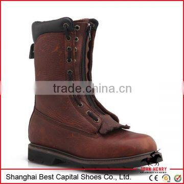 Classic horse boots, red leather riding boots, rubber boots for men