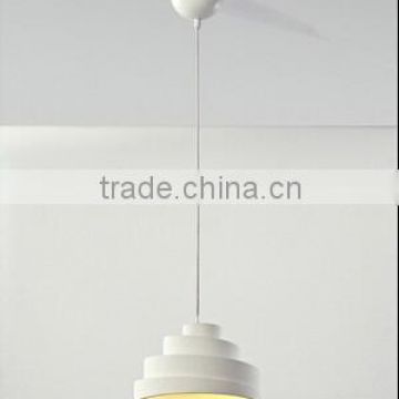 white plaster home modern LED pendant light