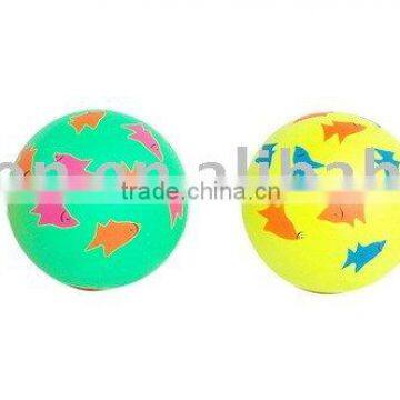 Fluorescent color rubber fish ball