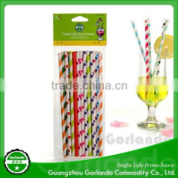 popular eco-friendly printed drinking paper straws