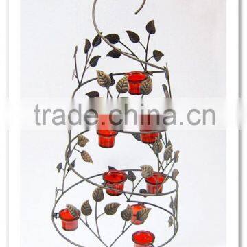 LC-77649 Metal House Decorative Tealight Holder with Tree Branch
