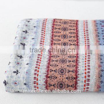 Knitted african print fabric/rayon clothing fabric