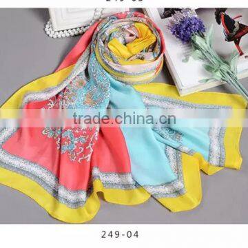 Wholesale Promotion Dubai Hijab 120*120cm Digital Print Imitated Silk Satin Square Scarf,polyester Satin Hijab Scarf Head Wear Supplier's Choice photo-4