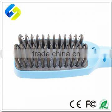 New Developed PTC Heating Ceramic Hair Straightener Blue photo-5