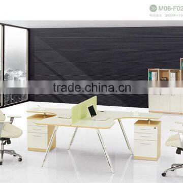 High quality small office cubicle for 2 people M06-F02B