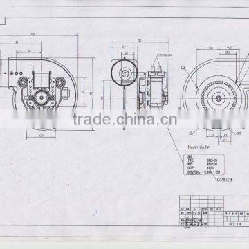 AC Low noise centrifugal mini gas blower