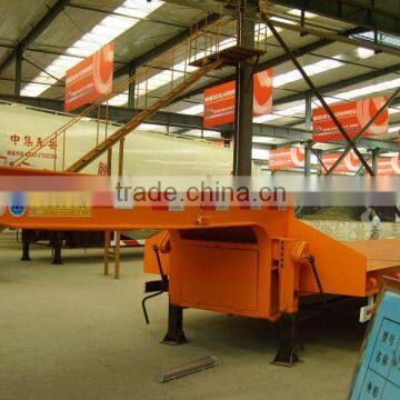 tri axle platform semi trailers for heavy duty vehicle or non-dismantled object for Angola\Congo