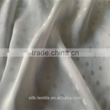 Pure Silk Satin Jacquard Fabric