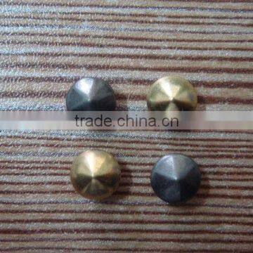 6mm Cone-shape Metal Alloy Plating Jeans Rivet