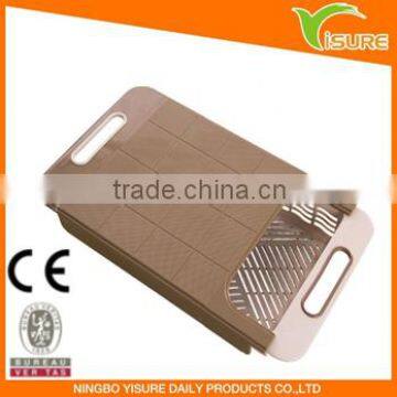 Plastic Cutting Board With Drawer Removable Foldable Antibacterial Non Slip Chopp Board