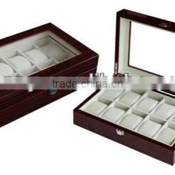 High gloss 10 watches Wooden Watch Case