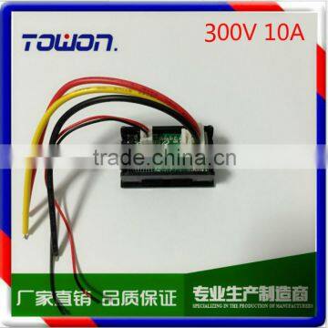 YB27VA Dual Display Meter Red Blue LED Car 0-300V/10A Motorcycle DC Amp Meter Volt Gauge Voltmeter Ampere 2-in-1 photo-2