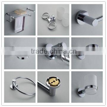 2016 year hotel wall mounted brass chromed bathroom set bathroom accessory