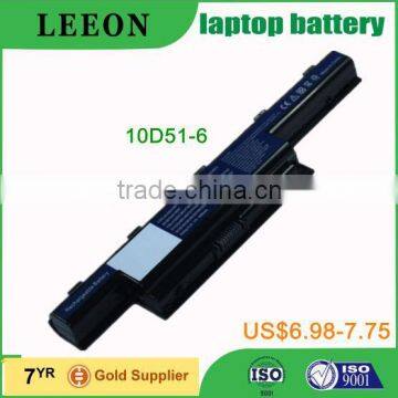 Top External 6 Cells Laptop Battery 10D51 For Acer