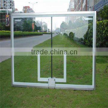 Sport equipment clear glass backboard for outdoor use