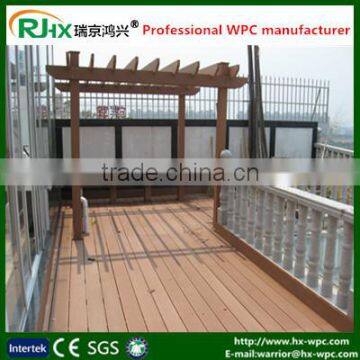 WPC Decking for Outdoor Green Garden Building With Crack-resistant And Long Lifespan