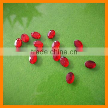 Ruby Oval Loose Rhinestone For Wedding Decoration