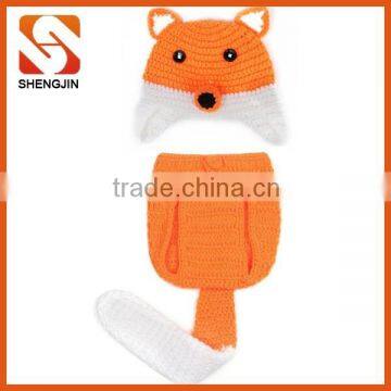 Funny animal pattern fox shaped cheap newborn baby clothing set