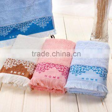 organic bamboo towels with fringe tassel towel wholesale