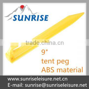 56712# 9" Yellow Plastic Tent Pegs Quality Choice photo-6