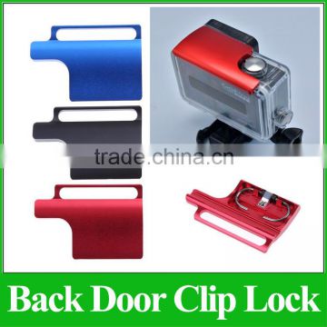 GP157 Aluminum Alloy Back Door Clip Safety Lock Buckle Lock For Go Pro Hero3+ Dive Housing Accessories